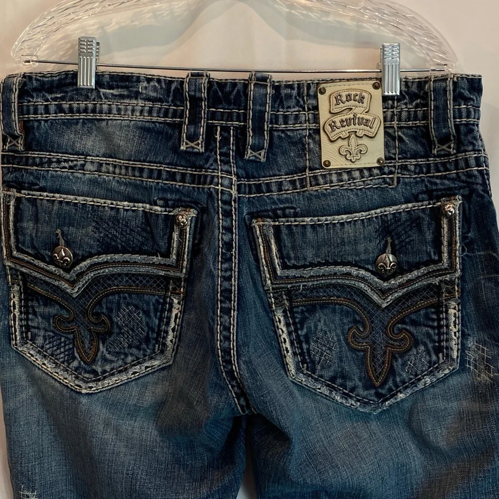 Rock Revival James Bootcut Men’s Jeans in Size 34